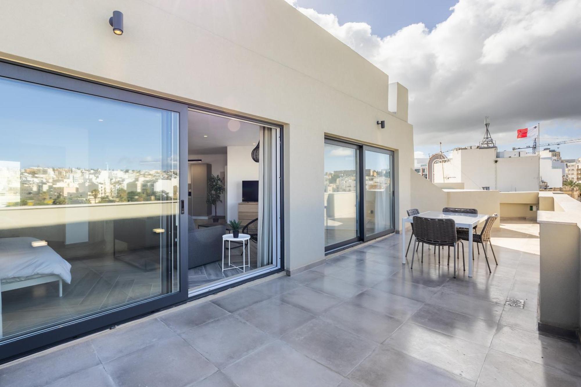 The Cube - Designer Finished Studio Penthouse By Sf Homes Gzira Exteriör bild